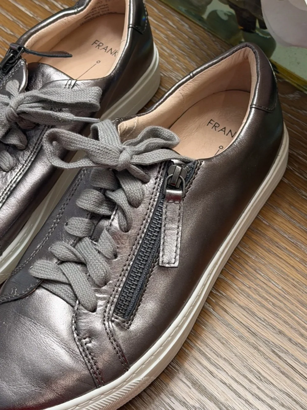 FRANKIE4 Billie Gunmetal Leather Sneakers - 8.5